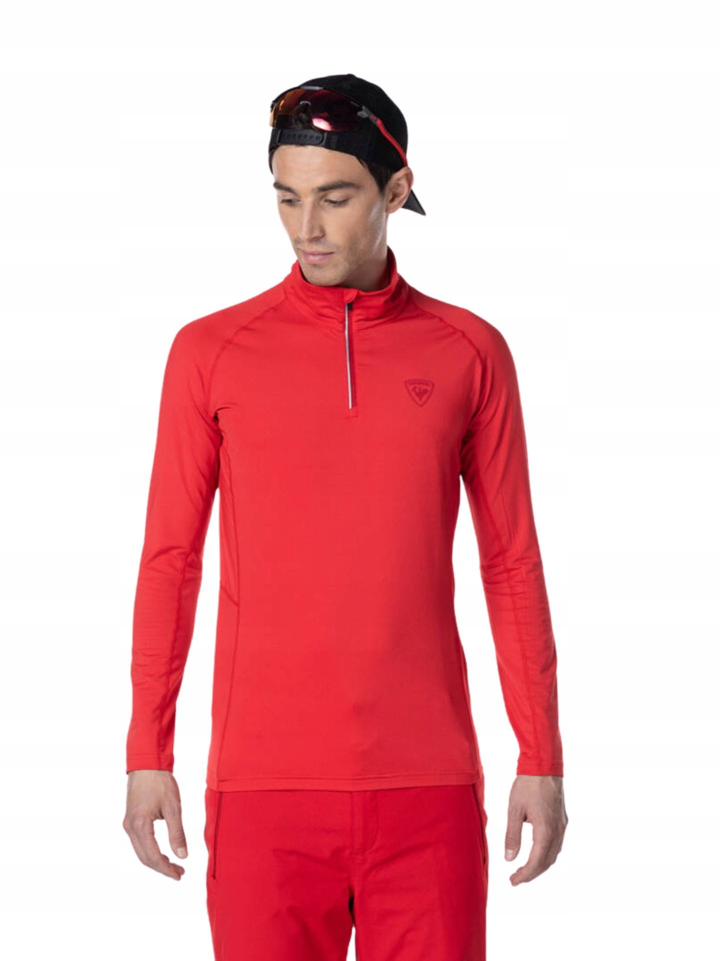 Termoaktivní tričko Rossignol Classique 1/2 Zip červené S