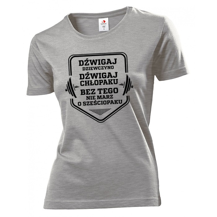 

Koszulka damska Nie ma sześciopaku L