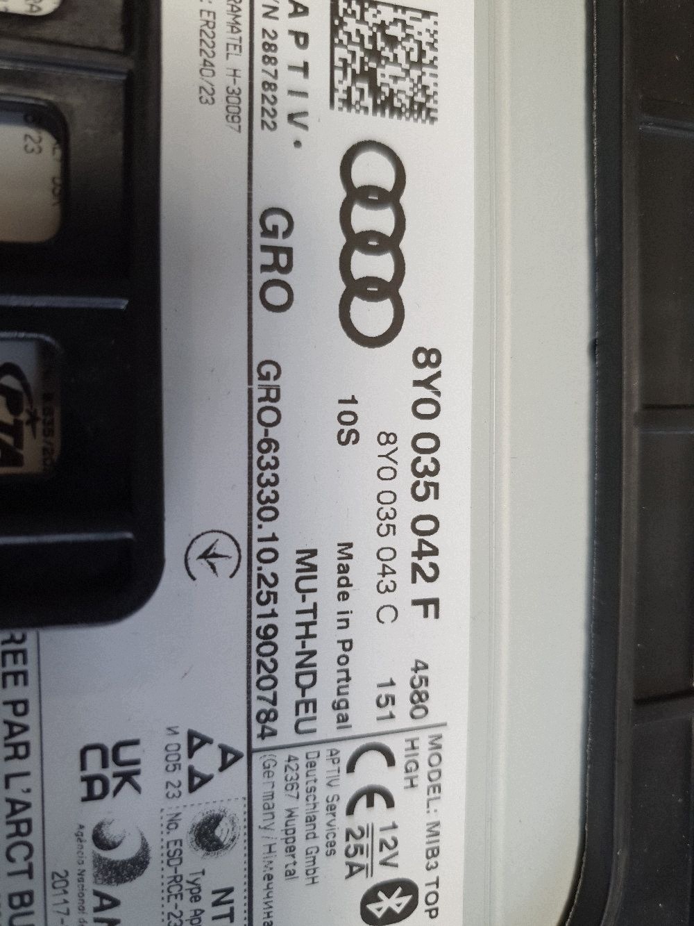 Audi A3 8Y Stacja multimedialna control unit centralny 8Y0035042F