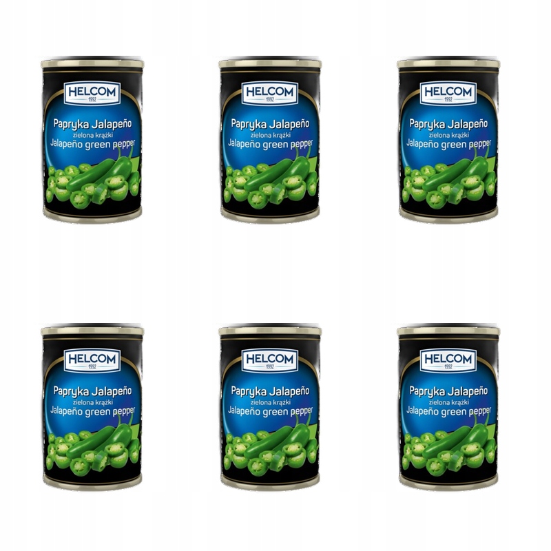 Zelená paprika Jalapeno (kruhy) 3100 ml Helcom X6
