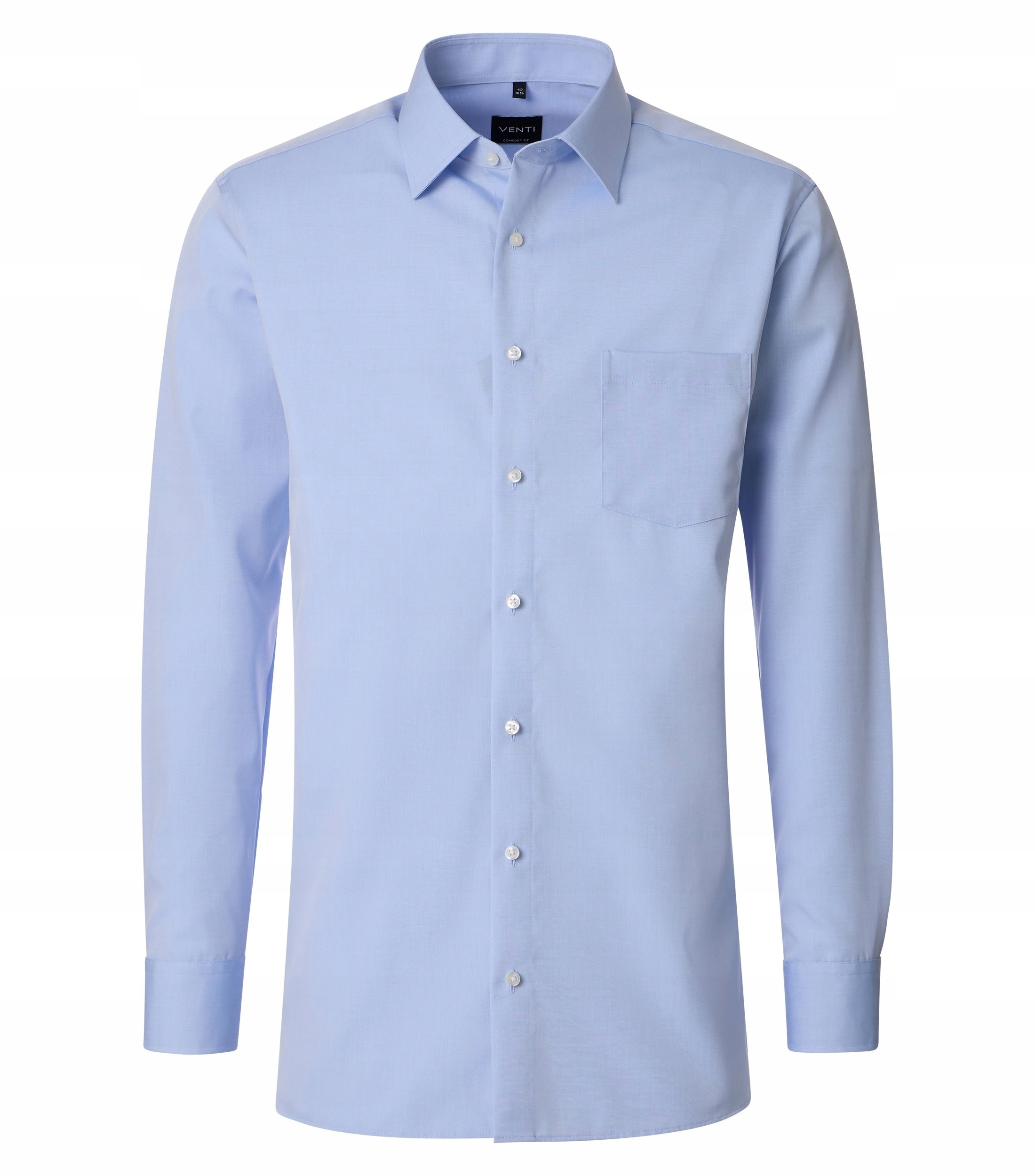 Venti Velké Rozměry Bavlněná Business Košile Modrá 5XL 52 170 cm