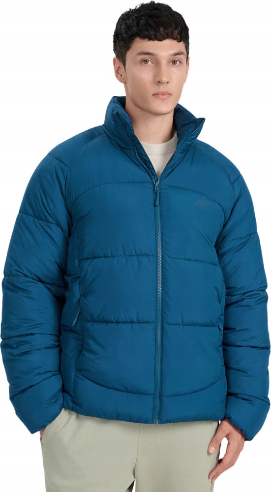 Pánská Péřová Bunda 4F M0707 Modrá 4FRAW25TDJAM0707 30S vel. XL