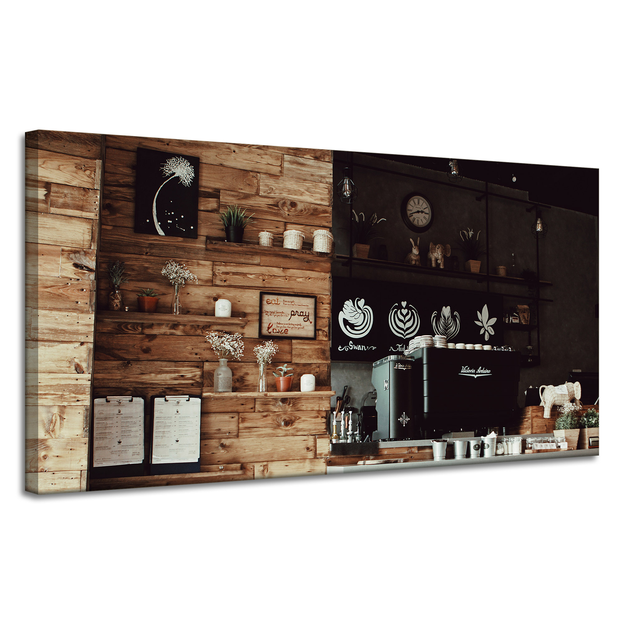 Obraz Canvas Kuchyňský koutek na kávu 120x60 cm
