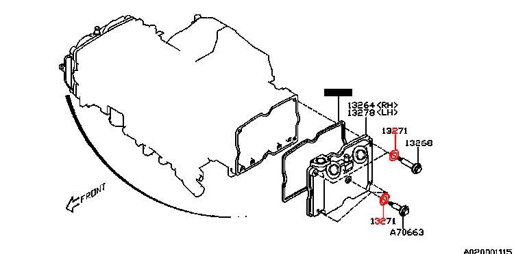 SUBARU FORESTER IMPREZA USZCZELKA POKRYWY 2 0 2 5 Engine Type Gasoline