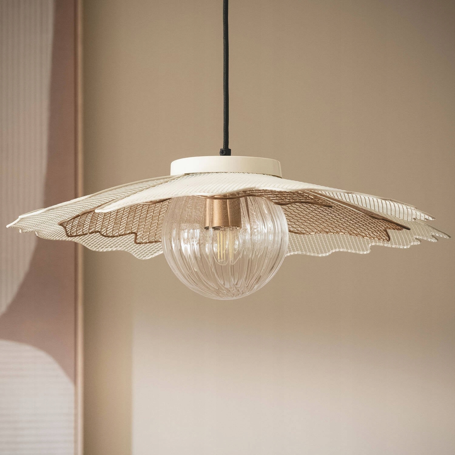 Závěsná lampa Kov a Sklo Pianella Iluzzia