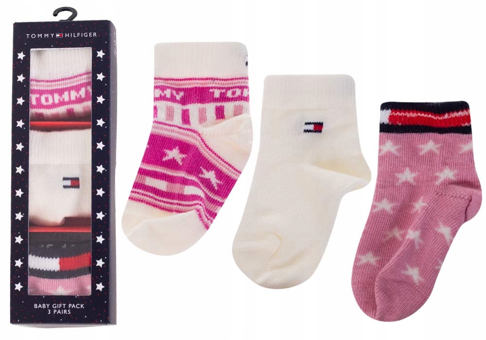 

Tommy Hilfiger Skarpetki Dziecięce 3 Pary r.15-18
