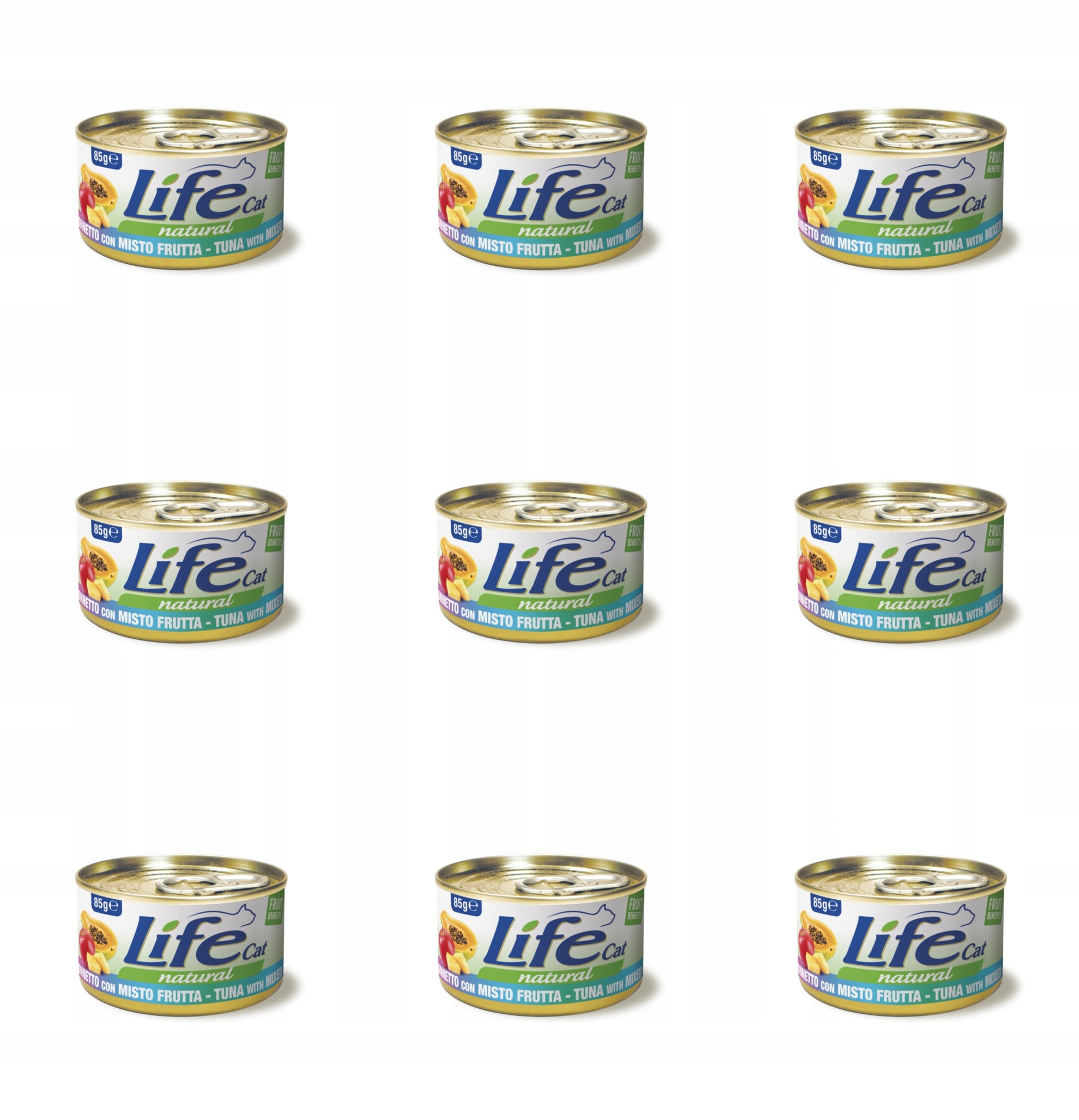 Levně Krmivo Life Cat Cat pro kočky 85g 9 ks