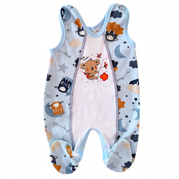 Śpiochy bawełniane 62 cm Koala Niebo Defekt tył