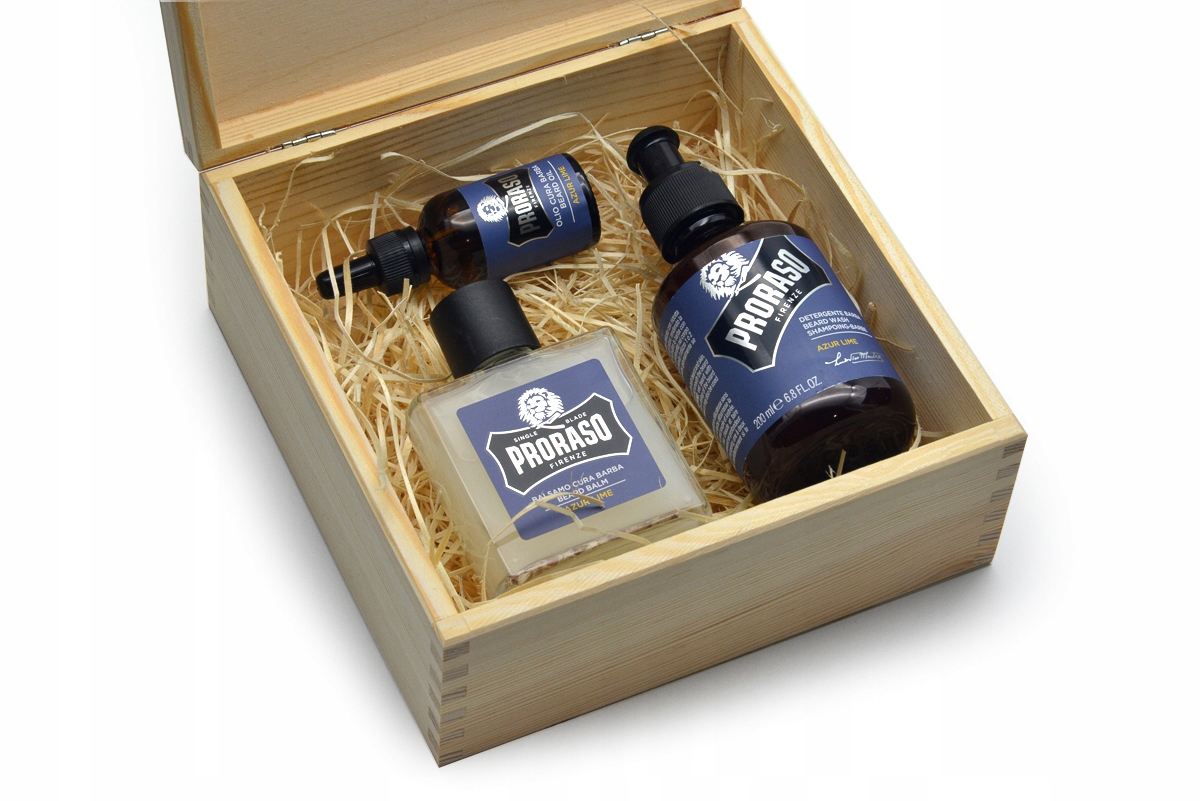 Sada na vousy Proraso Beard Kit Azur Lime