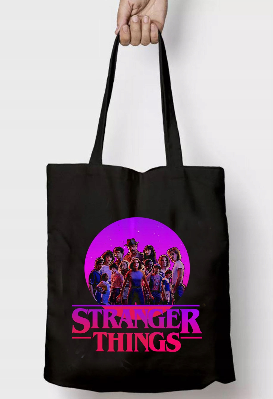 CZARNA TORBA NA ZAKUPY STRANGER THINGS HELLFIRE Y4 Marka inna