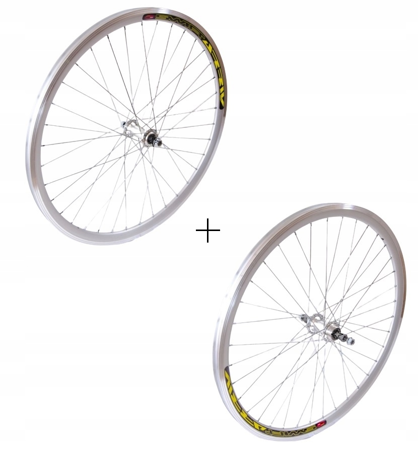 Komplet Kół 27 (630) Przód Tył Alu Wolnobieg Stożek Koła Rowerowe Zestaw