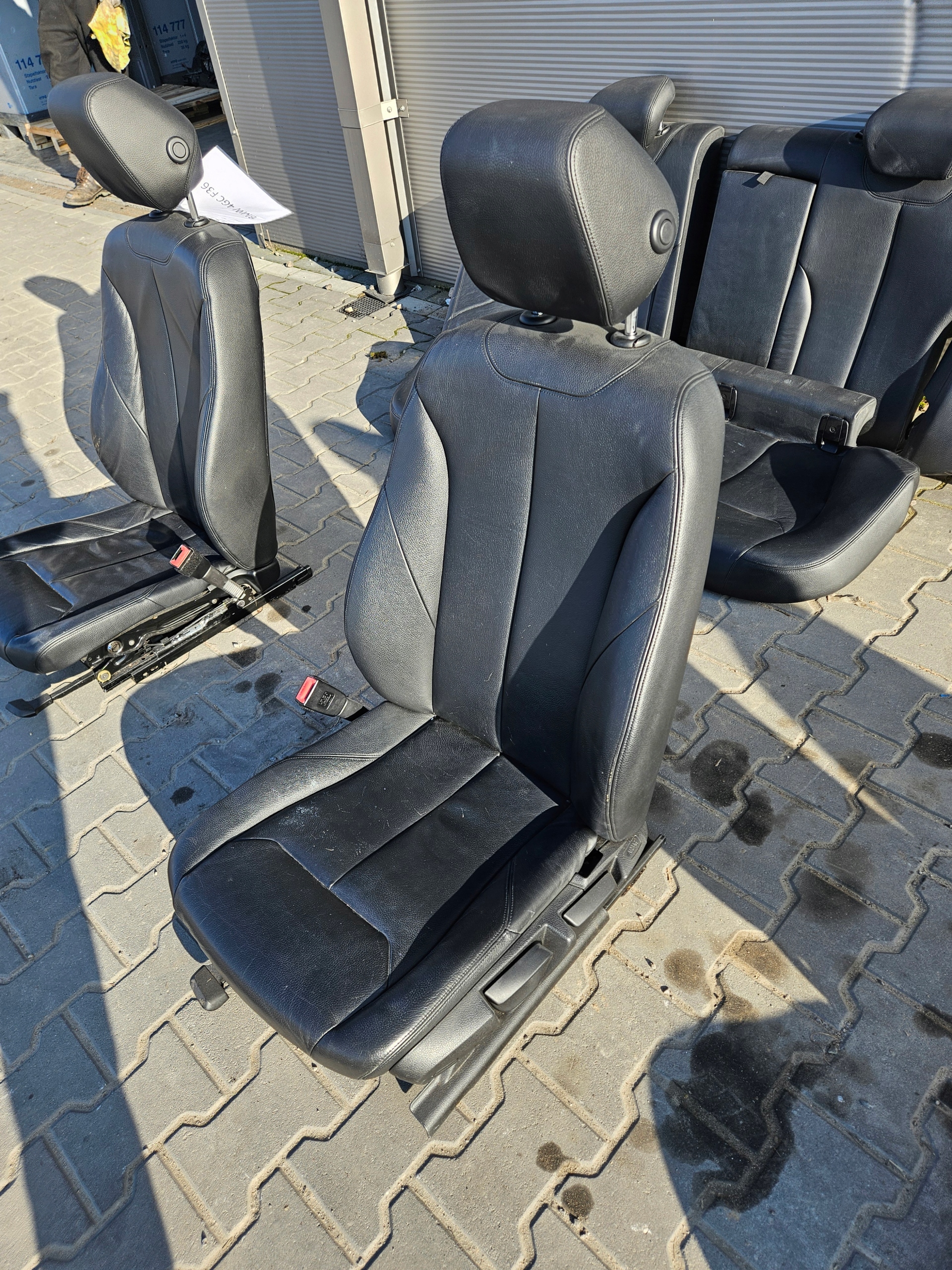 BMW 4 F36 Sitze SIEDZISKO heck Leder GRZANE