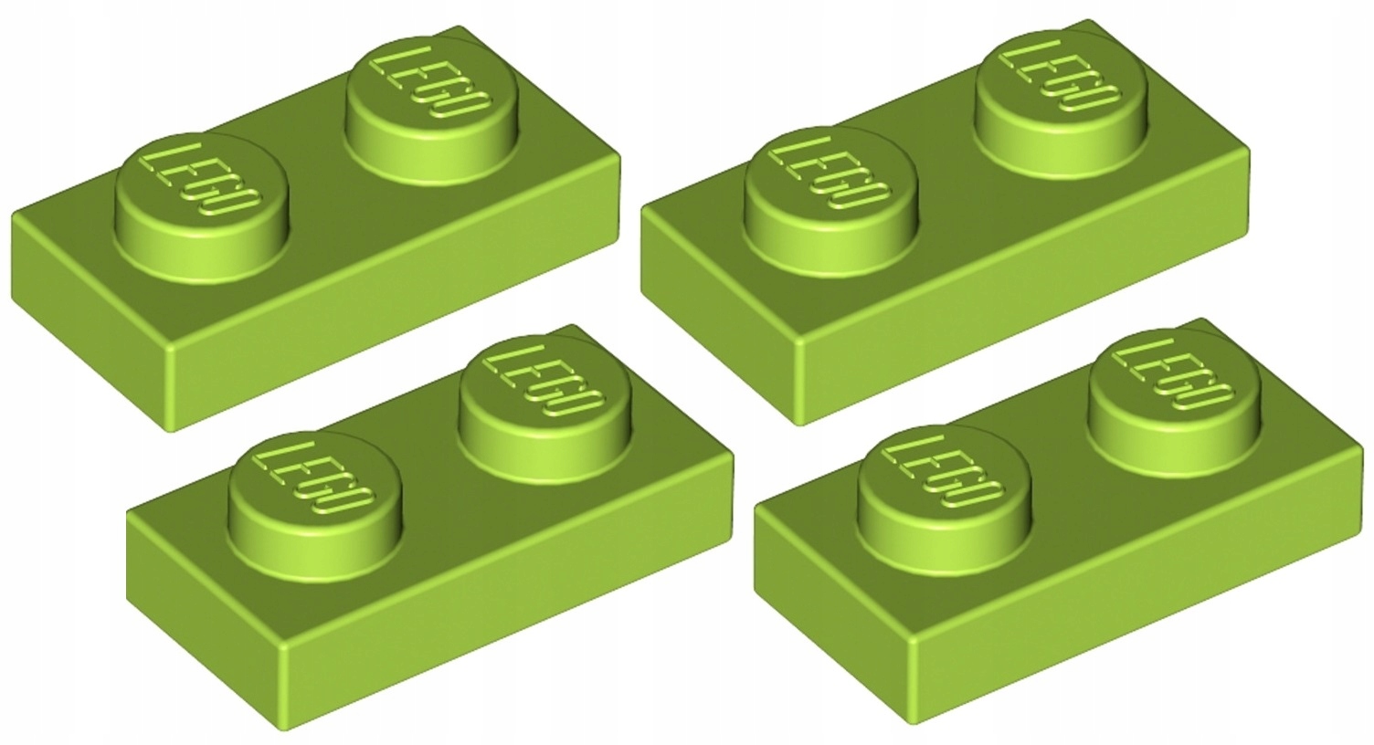 

Lego Płytka 1x2 Limonkowa (3023/4164037) 4szt.