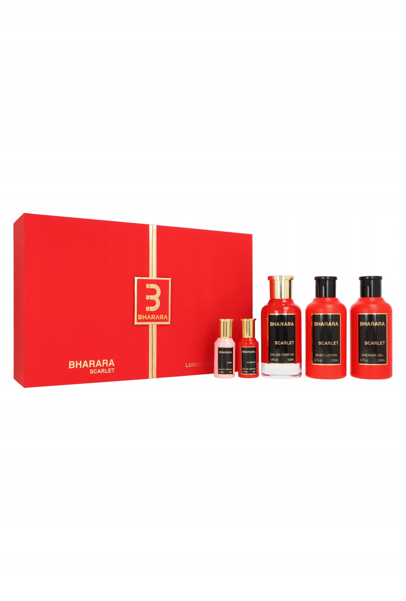 Sada Bharara Collection Scarlet Edp 100 ml sprchový gel 200 Ml Tělové mléko