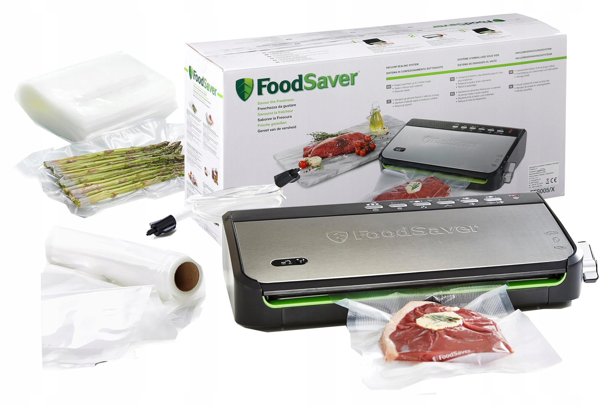 Vakuová Svářečka Potravin Foodsaver FFS005X Sáčky Fólie