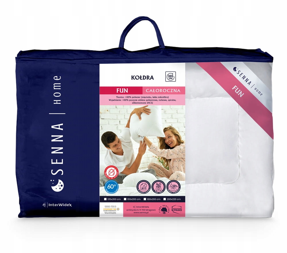 Inter Widex Přikrývka Fun Bílá 200x220 1550g