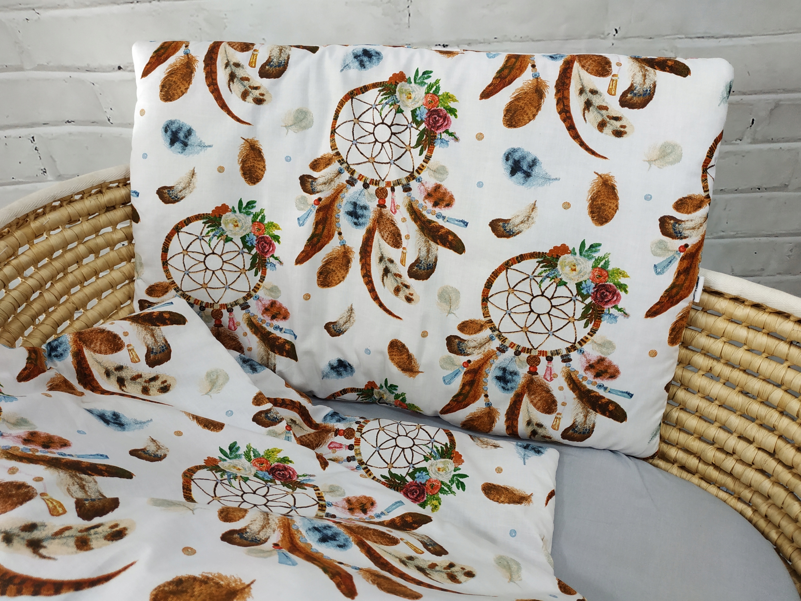 pościel z wypełnieniem 140x200 Materiał bawełna