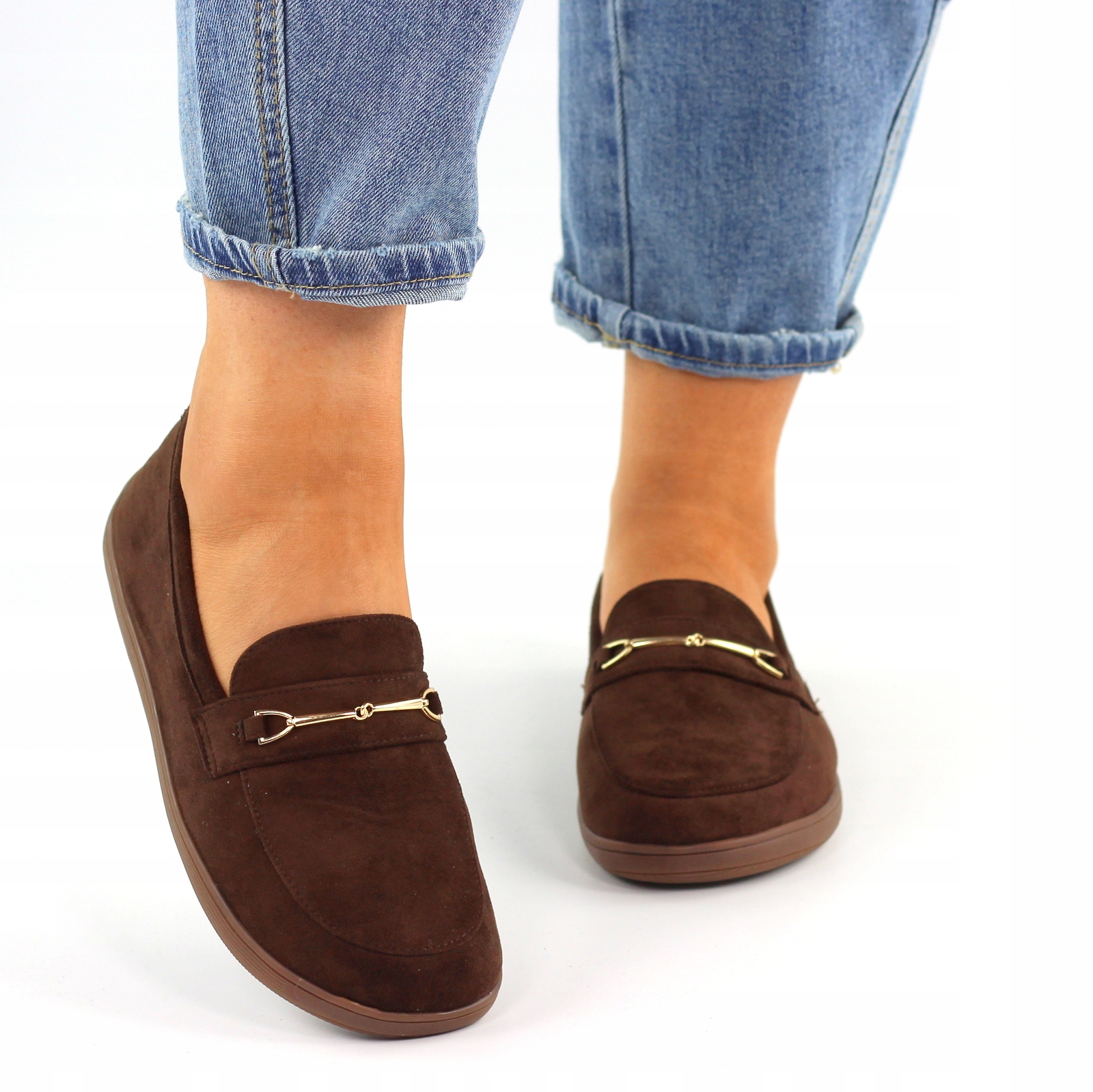 Hnědé Dámské Barefoot Semišové Mokasíny Premium [Velikost 37]