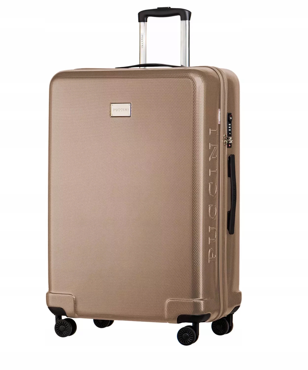 Walizka Duża Podróżna Na Kółkach Twarda Poliwęglan PUCCINI Szampan PC029A 6