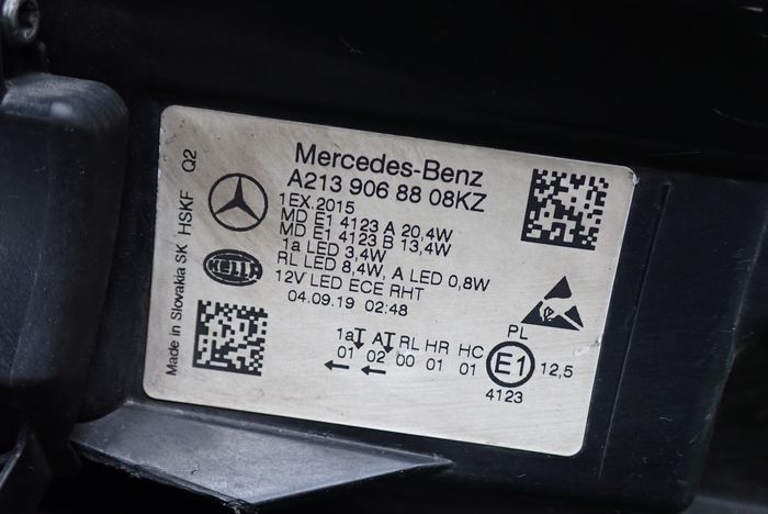 MERCEDES W213 213 E-KLASA LED PERFORMANCE 16-19 reflektor right light right