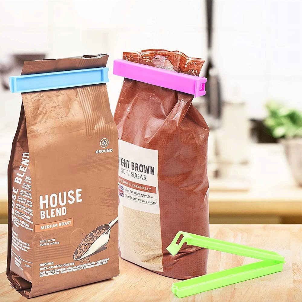 10xKLIPS ZAPINKI DO ZAMYKANIA OPAKOWAŃ WORECZKÓW TOREBEK ŻYWNOŚCI PRZYPRAW Marka Raltek