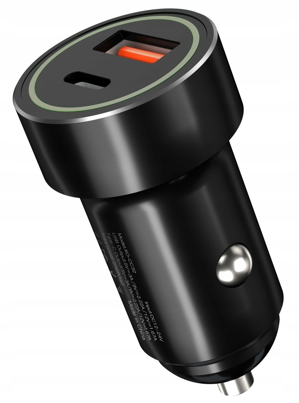 Ładowarka Samochodowa Quick QC 3.0 USB USB-C PD 3A