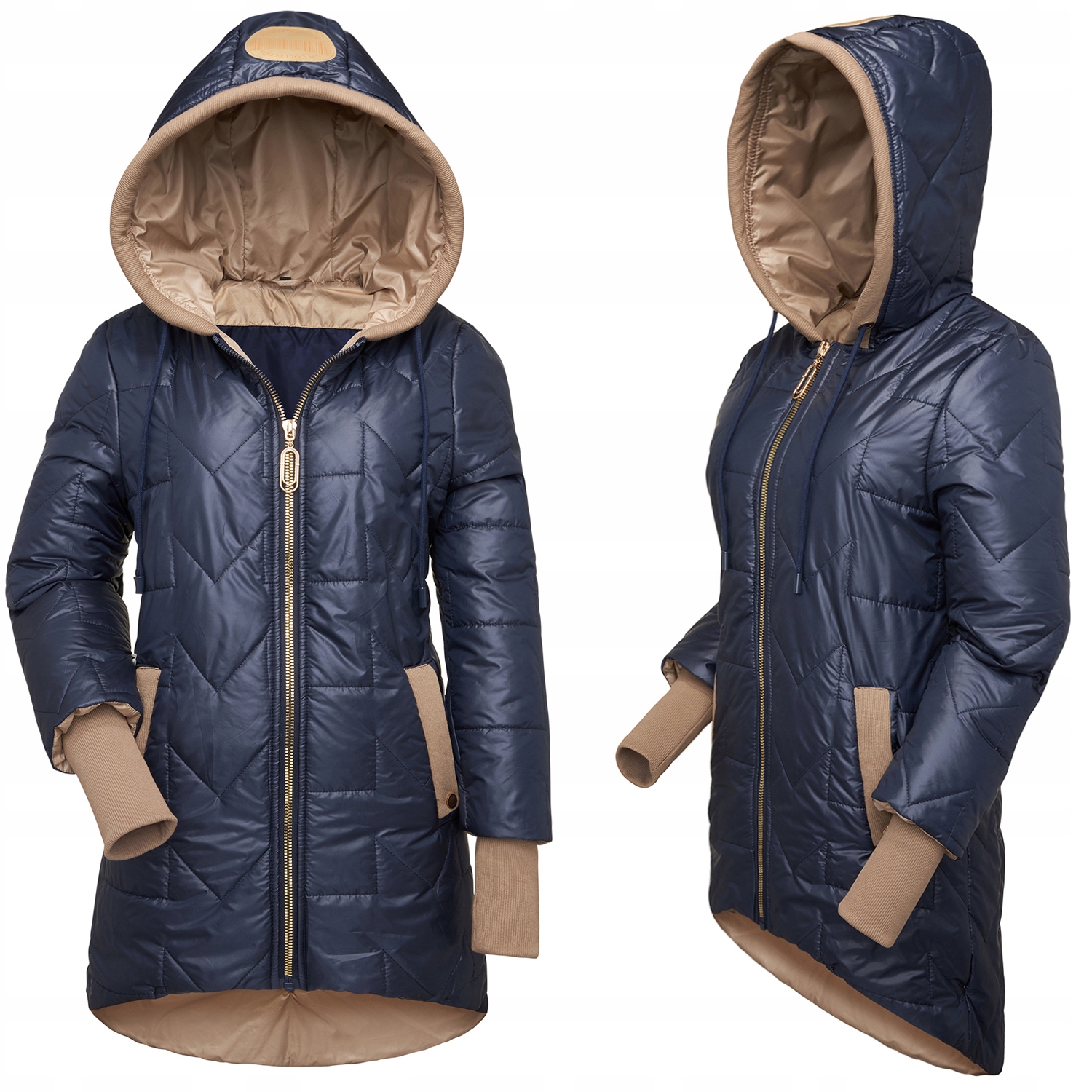 Dámská Jarní Přechodná Bunda Na Jaro S Kapucí, Lehká, Barevná, Velikost 4XL