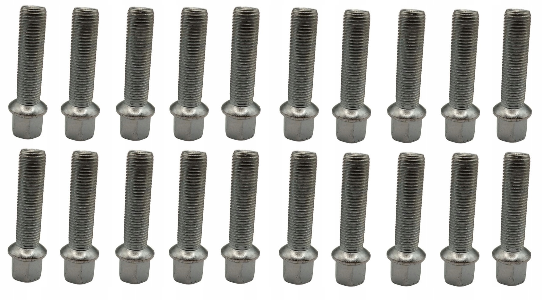 Šrouby 14x1,5x50 Pozink Stříbrný Vw Passat Golf Polo Seat Mercedes Audi 20x