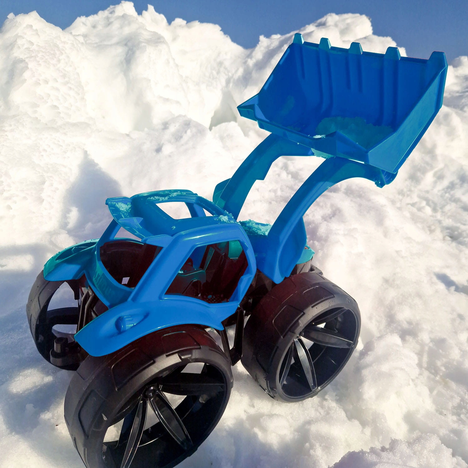 Granatowy Gigant Maximus Spychacz WADER Duży samochód na PREZENT Wiek dziecka 12 m +