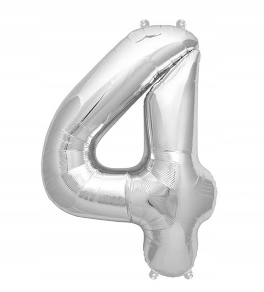 

Balon Foliowy Srebrna Cyfra 4 86cm Aliga