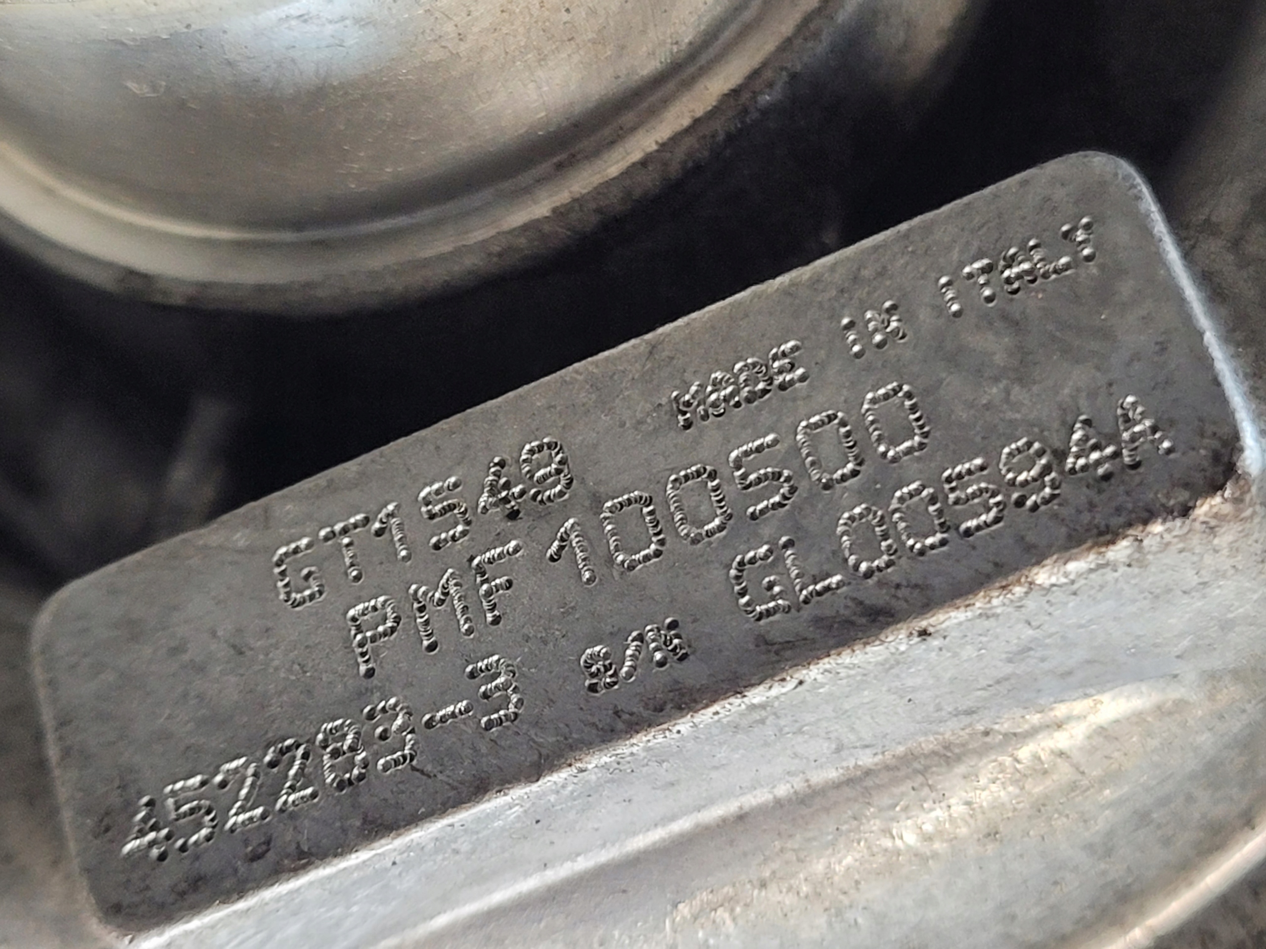 turbo TURBO OE PMF100500 ROVER 45 2.0ITD 74KW