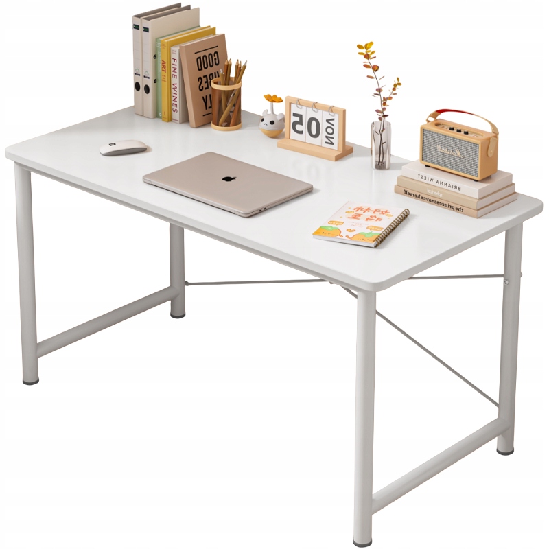 Počítačový Stůl Pro Mládež Stolek Bílý Moderní Loft Velký 100 CM