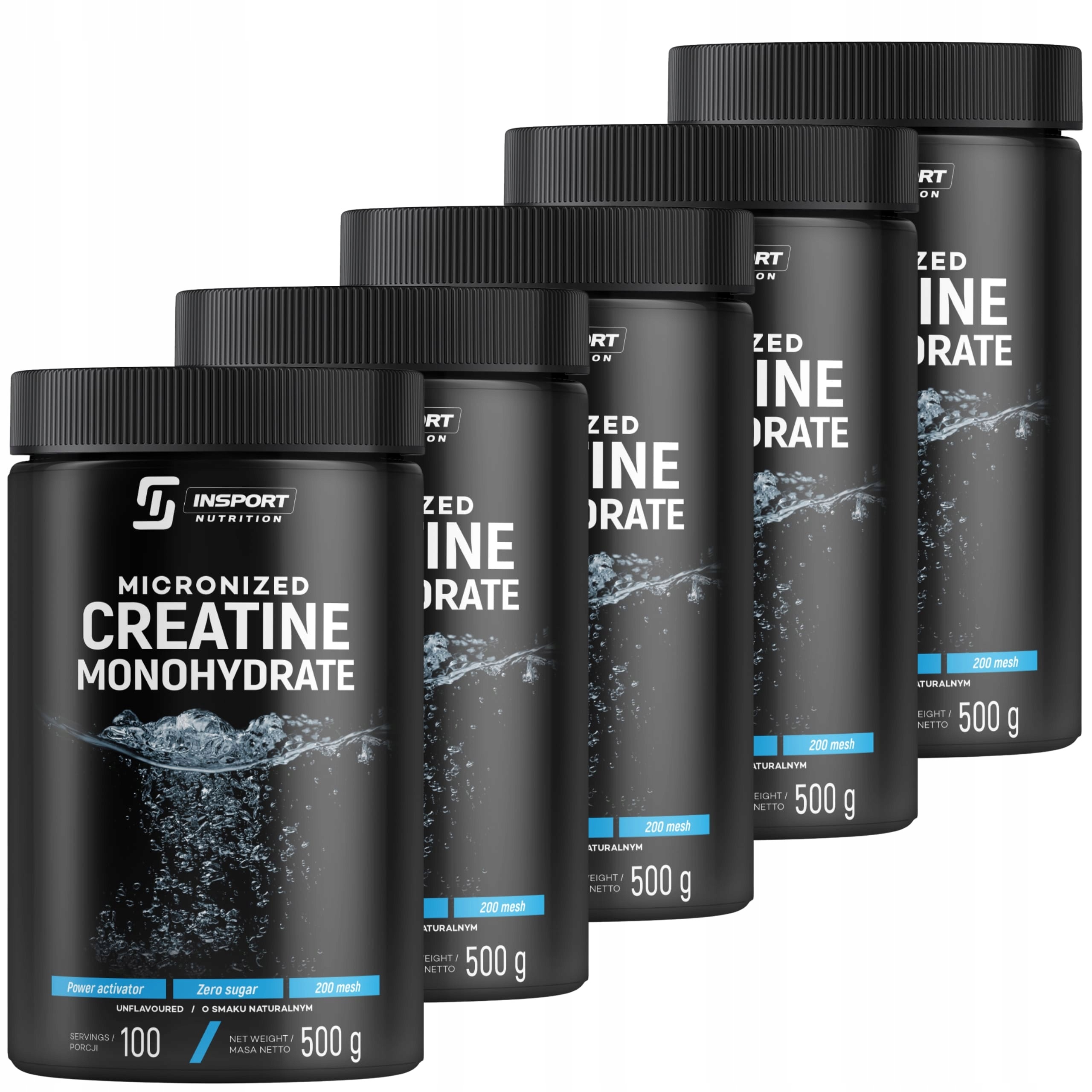 Kreatyna Monohydrate 500 g Mikronizovaná Creatine Monohydrate Insport