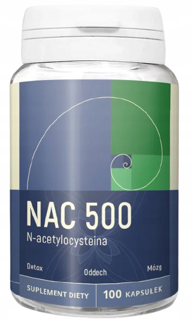 

Nac 100 kapsułek x 500 mg N-acetylocysteiny Nanga