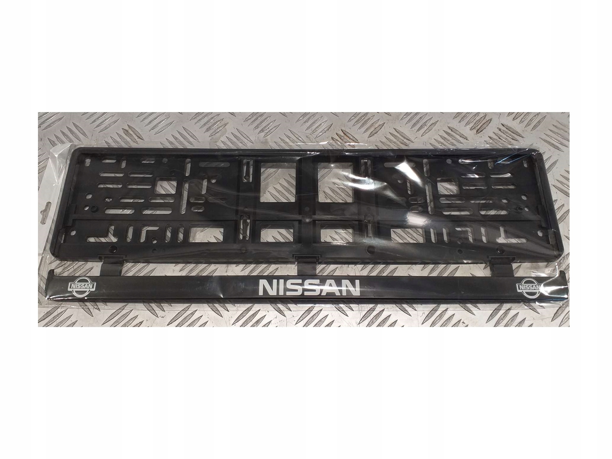 Ramka Rejestracyjna 2D Ramka Tablicy Nissan Czarna