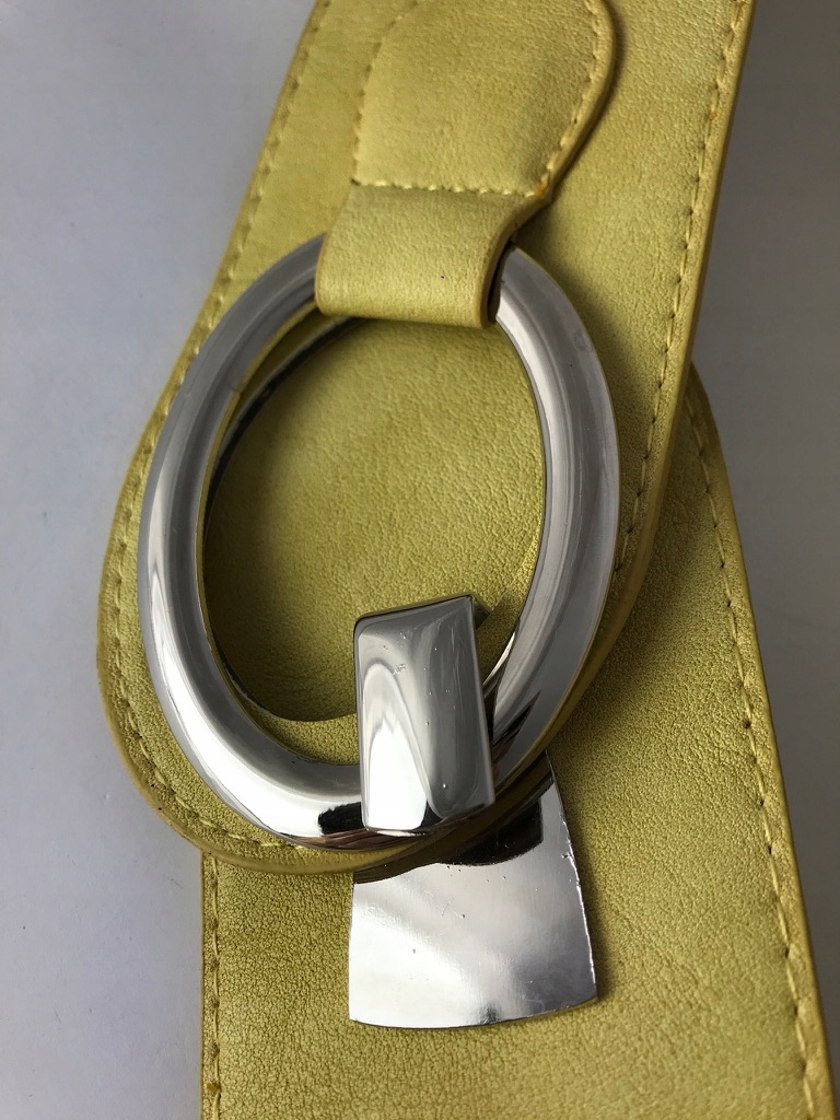 Pasek damski elastyczny na gumie XL 120 cm żółty Płeć kobieta