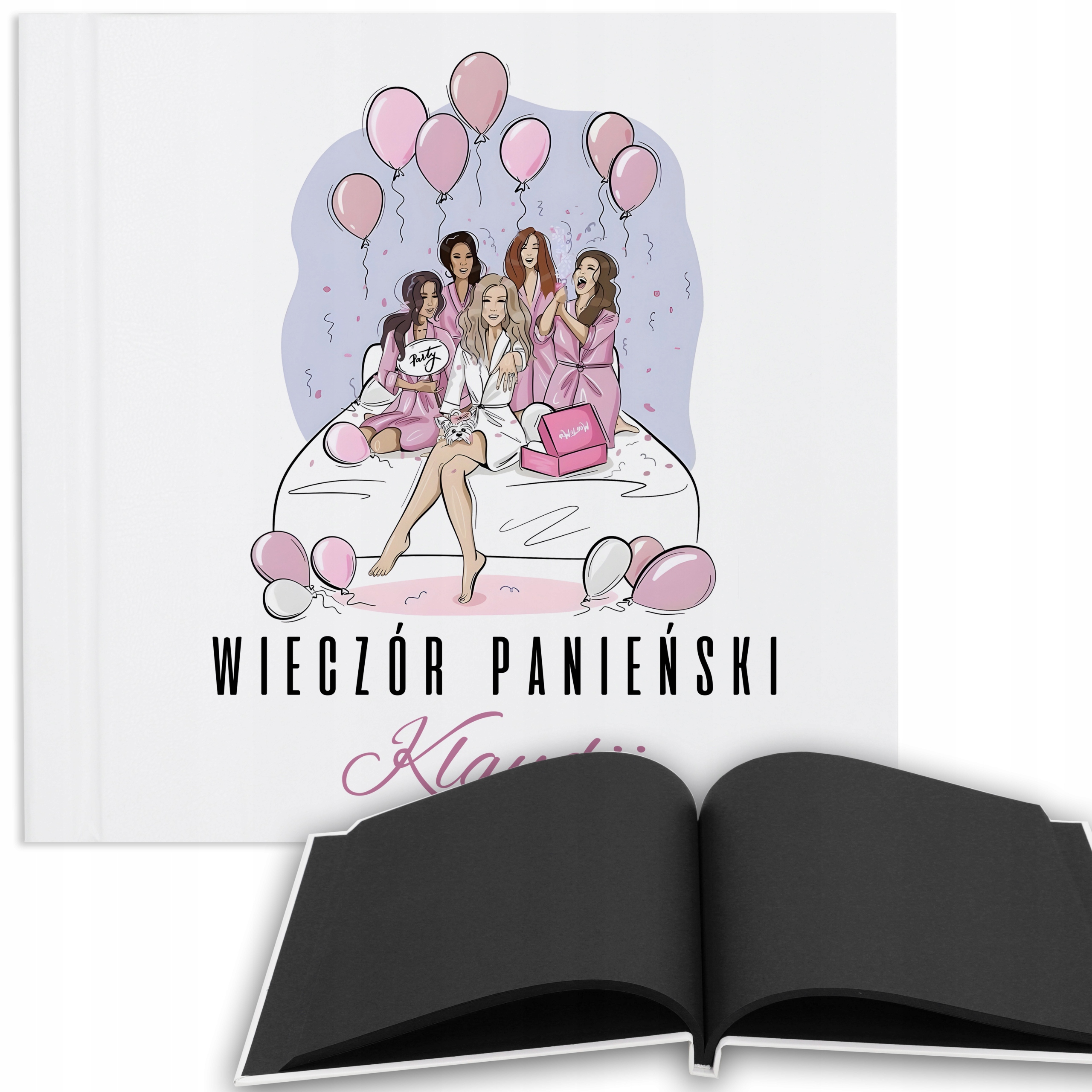 Vkládací album Bílé Černé Stránky Poslední Dívčí Noc *jméno* Jako Dárek