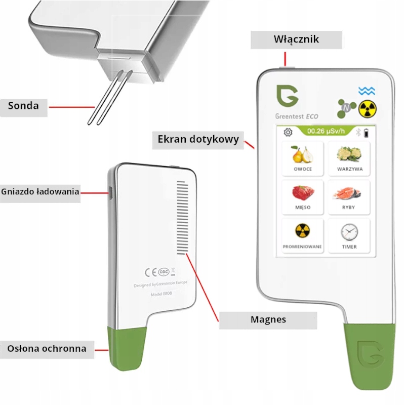 Miernik Azotanów Tester Żywności GREENTEST 4F Rodzaj inny