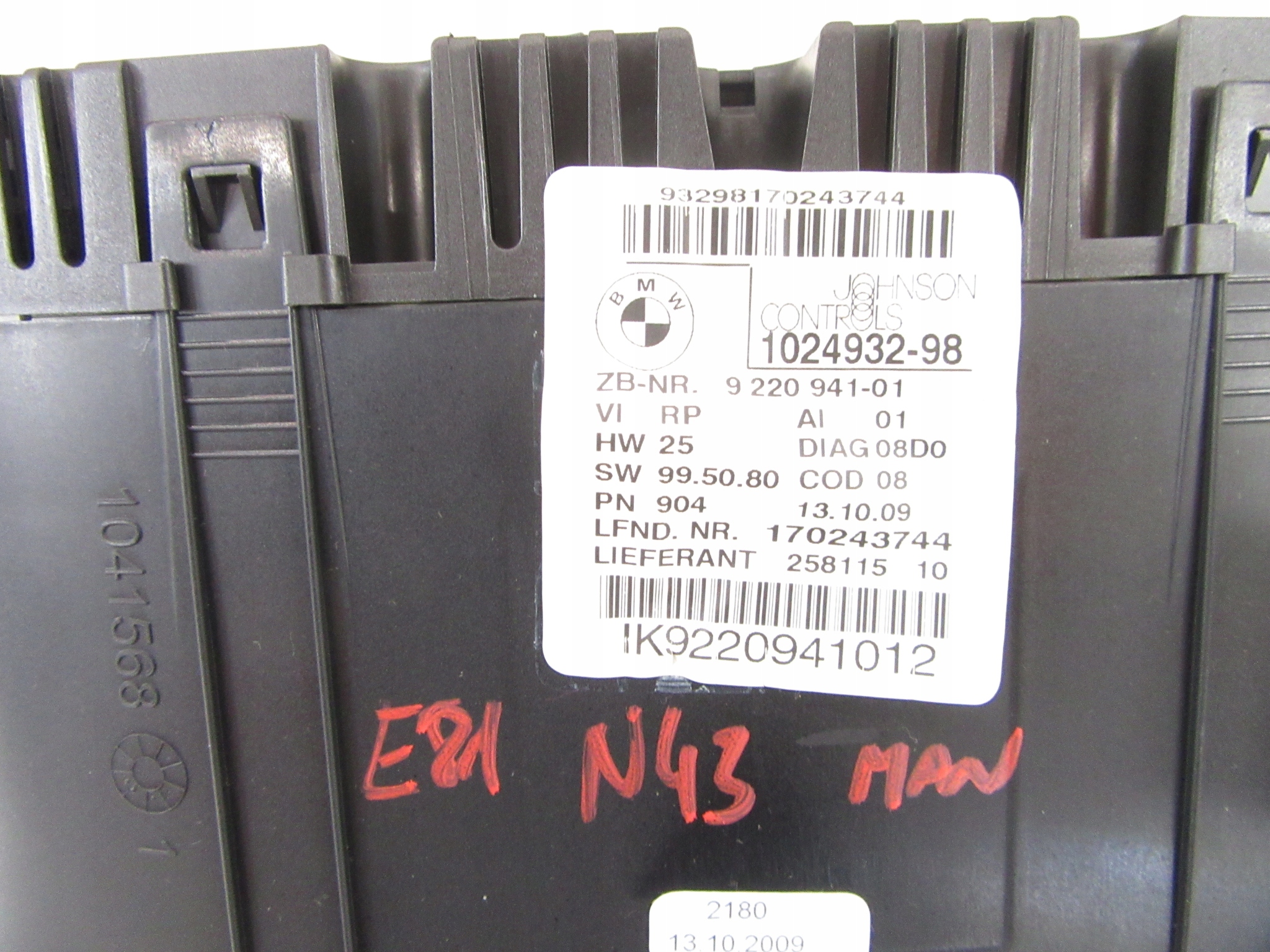 dials dials BMW 1 e81 e82 e87 e88 N43 N45 N46 116i 118i 120i Europa