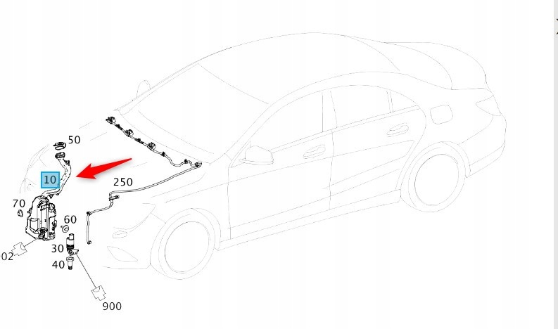 Nádrž Ostřikovačů Mercedes Cla A2468690220
