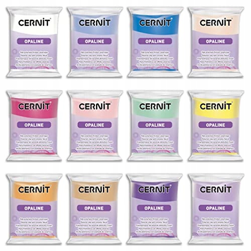 Cernit Opaline 12 modelovacích bloků pro tvorbu miniatur šperků 56 g