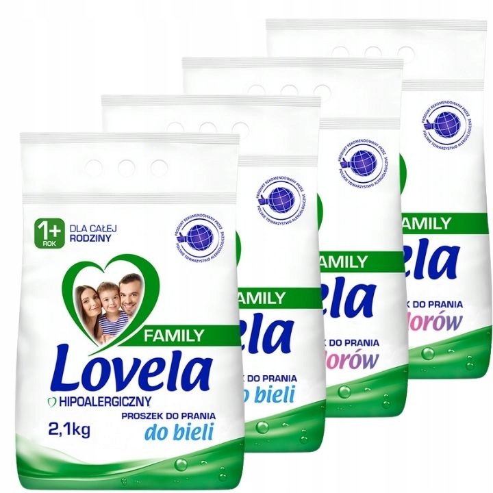 

Lovela Family Proszek Biel Kolor 4x2,1kg (112 pr)