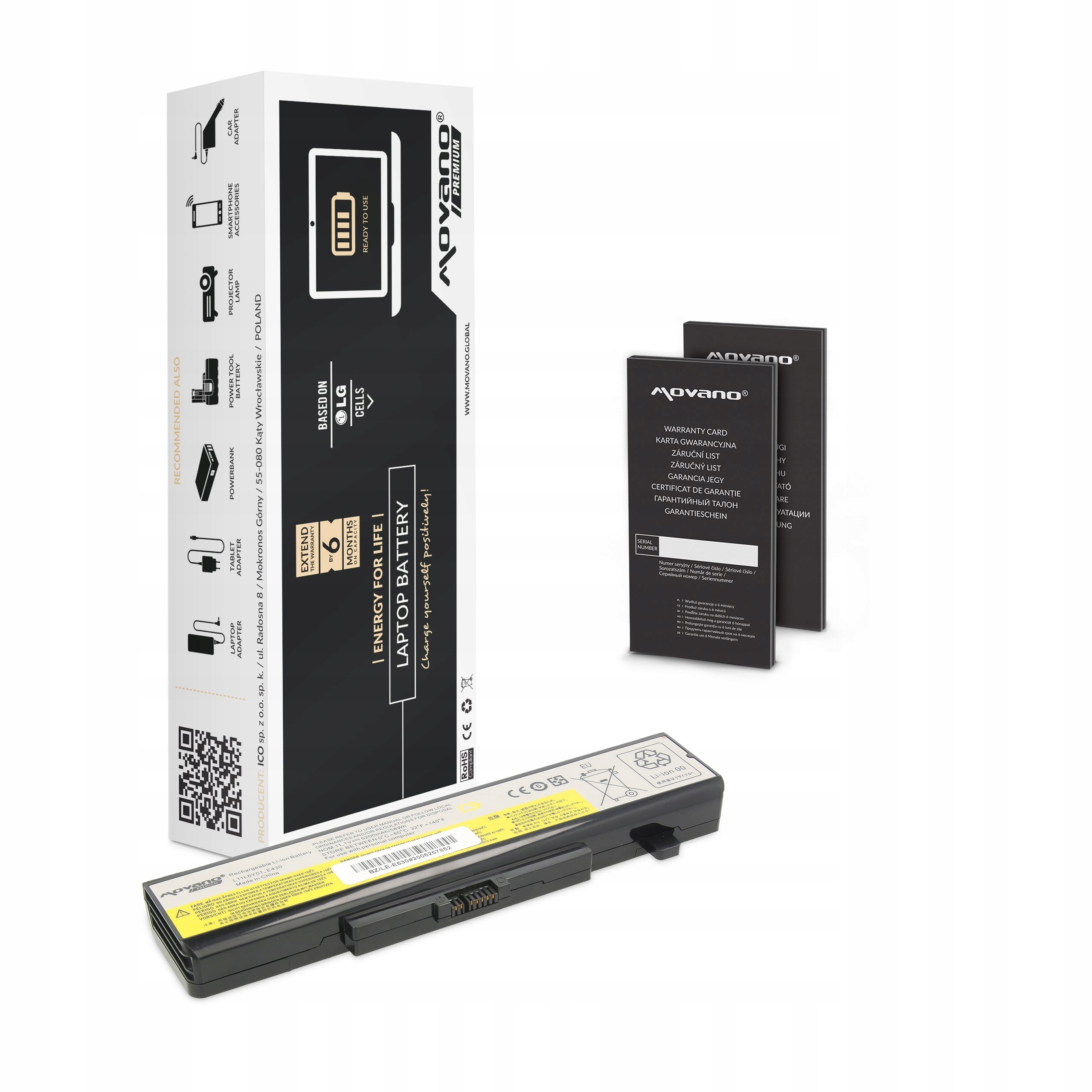 Baterie Movano pro Lenovo ThinkPad E530 (5200 mAh)