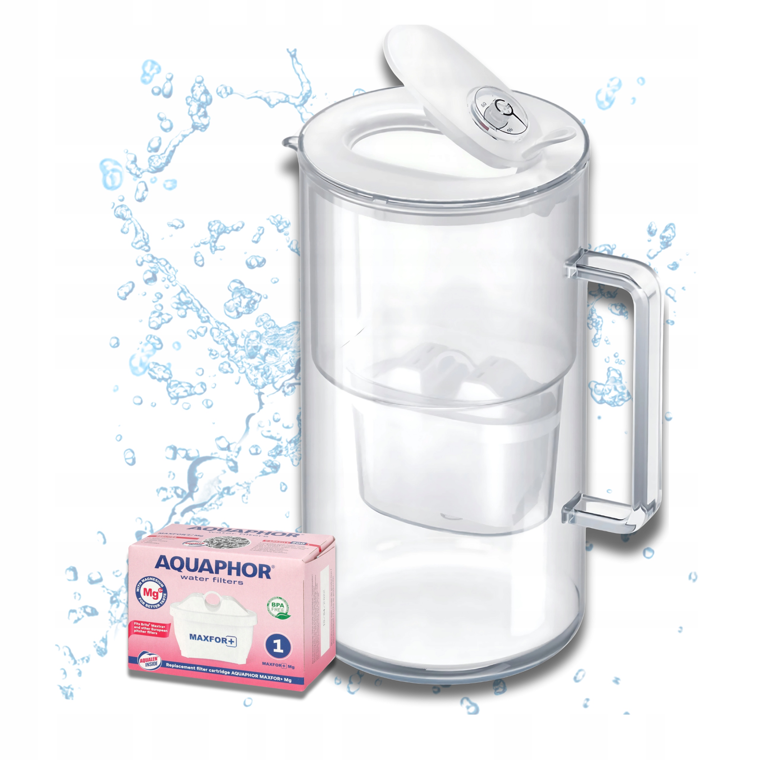 Dzbanek filtrujący do wody szklany Aquaphor Glass 2,5L filtr Maxfor Mg