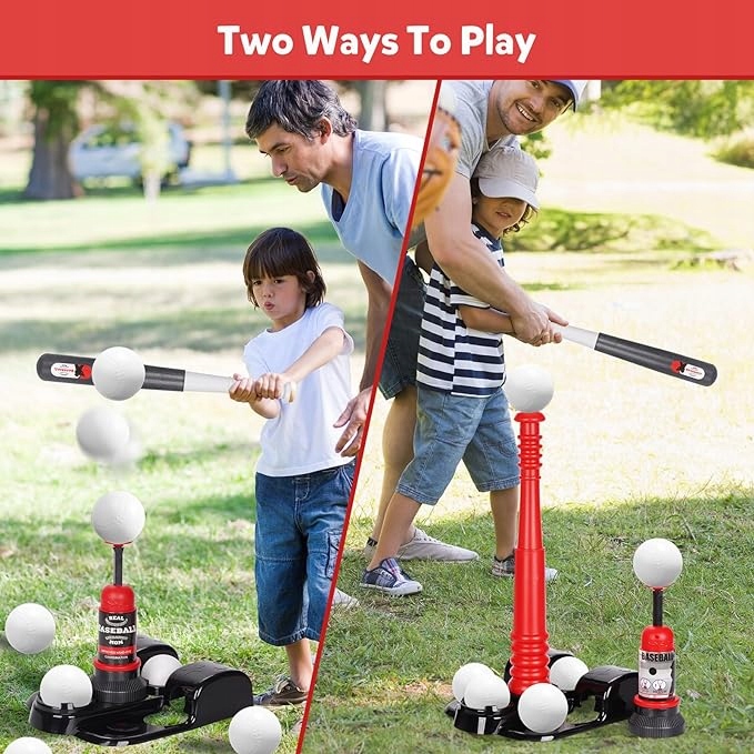 Zestaw Do Gry w Baseball z 6 Piłkami Kijem i Maszyną + GRATIS Model KIZJORYA