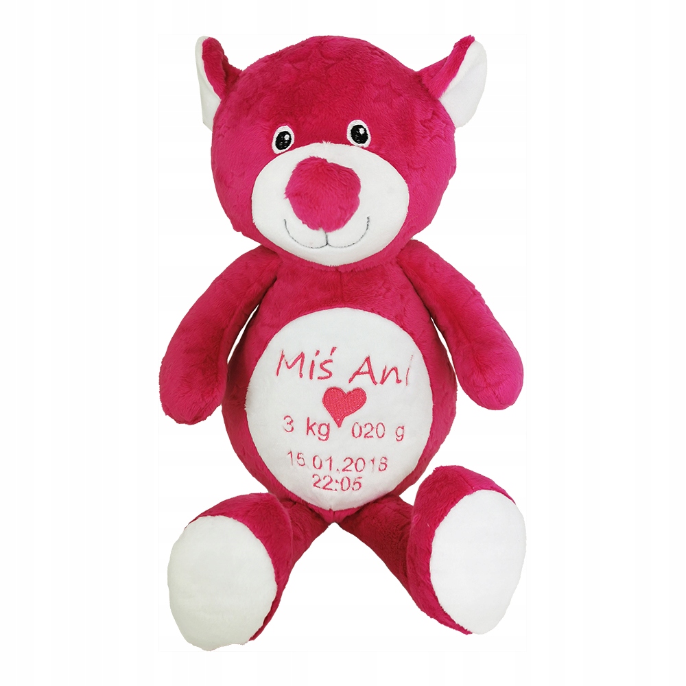 Plyšák Medvídek Personalizovaný Křest Narozeniny