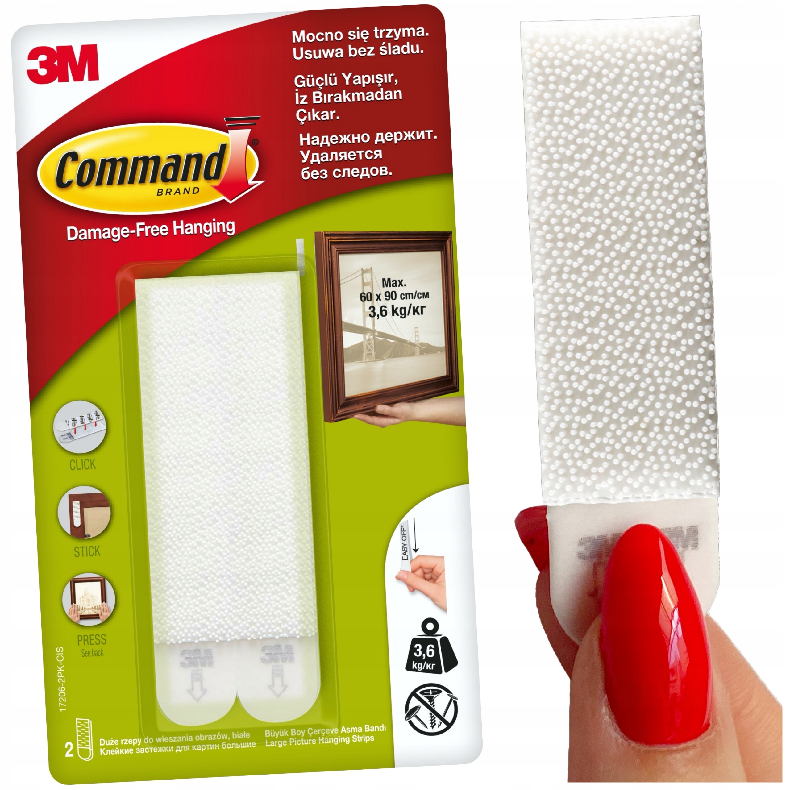 COMMAND RZEPY DUŻE DO RAMEK 4 SZT 3,6 KG 17206