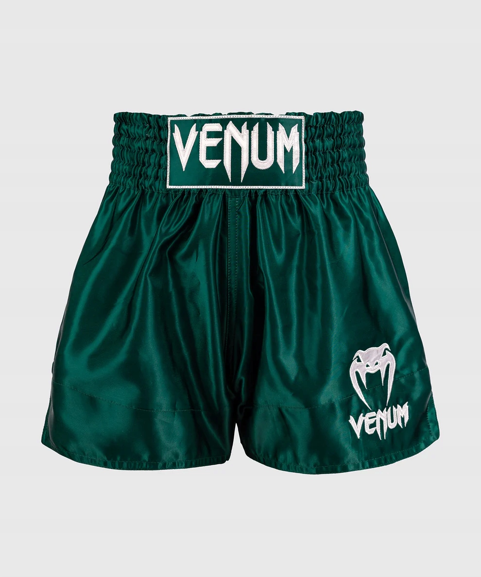 Venum Kraťasy na Muay Thai Classic Forest Green, Velikost L