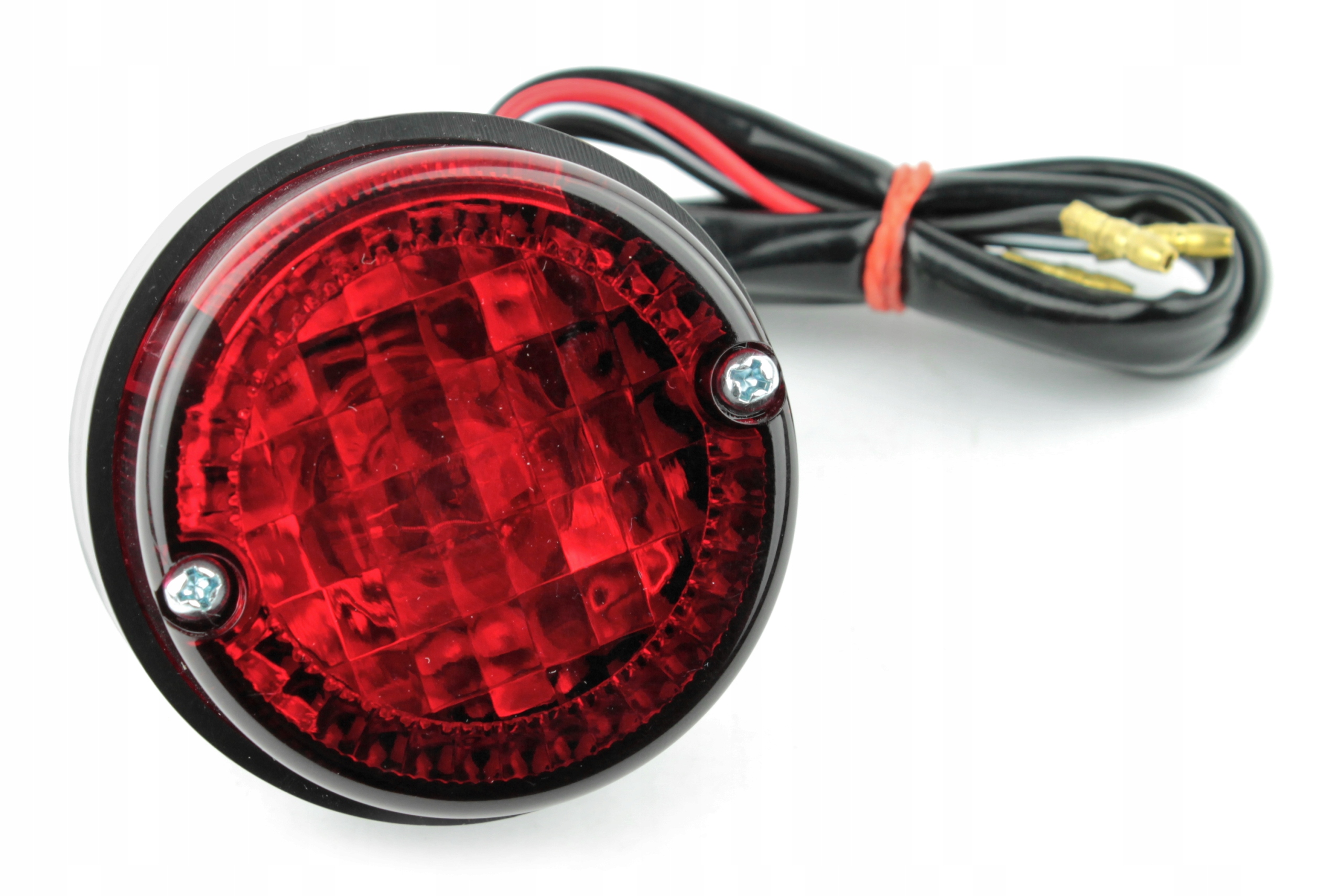 LAMPA TYLNA LED MOTOR UNIWERSALNA OKRĄGŁA CZERWONA