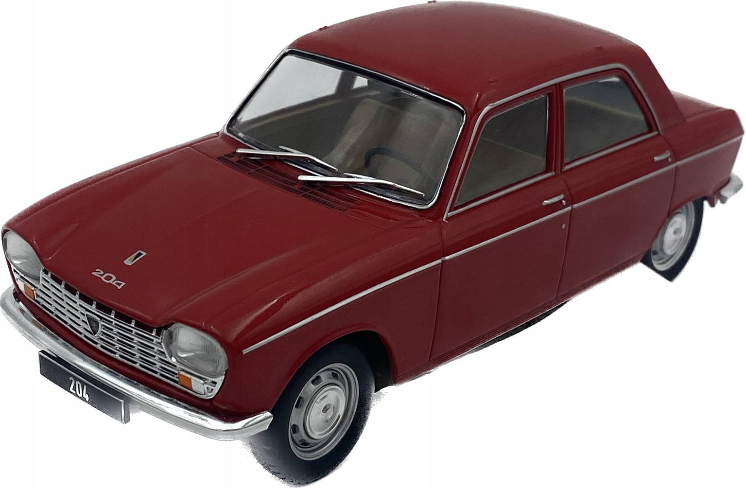 Peugeot 204 červený 1968 WhiteBox 124181 1:24